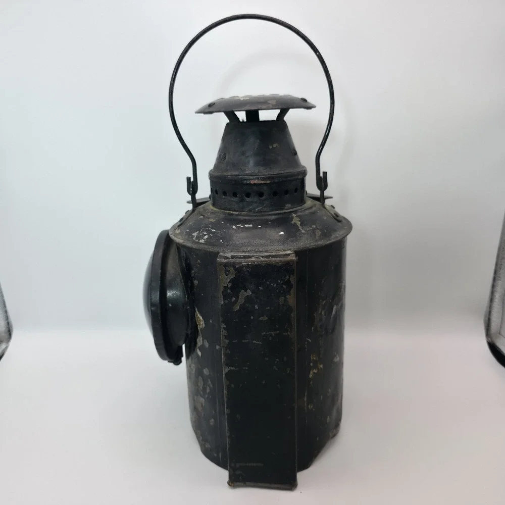 Rare Antique Vintage Adlake Non-Sweating Railroad Lantern Chicago +Original Tank